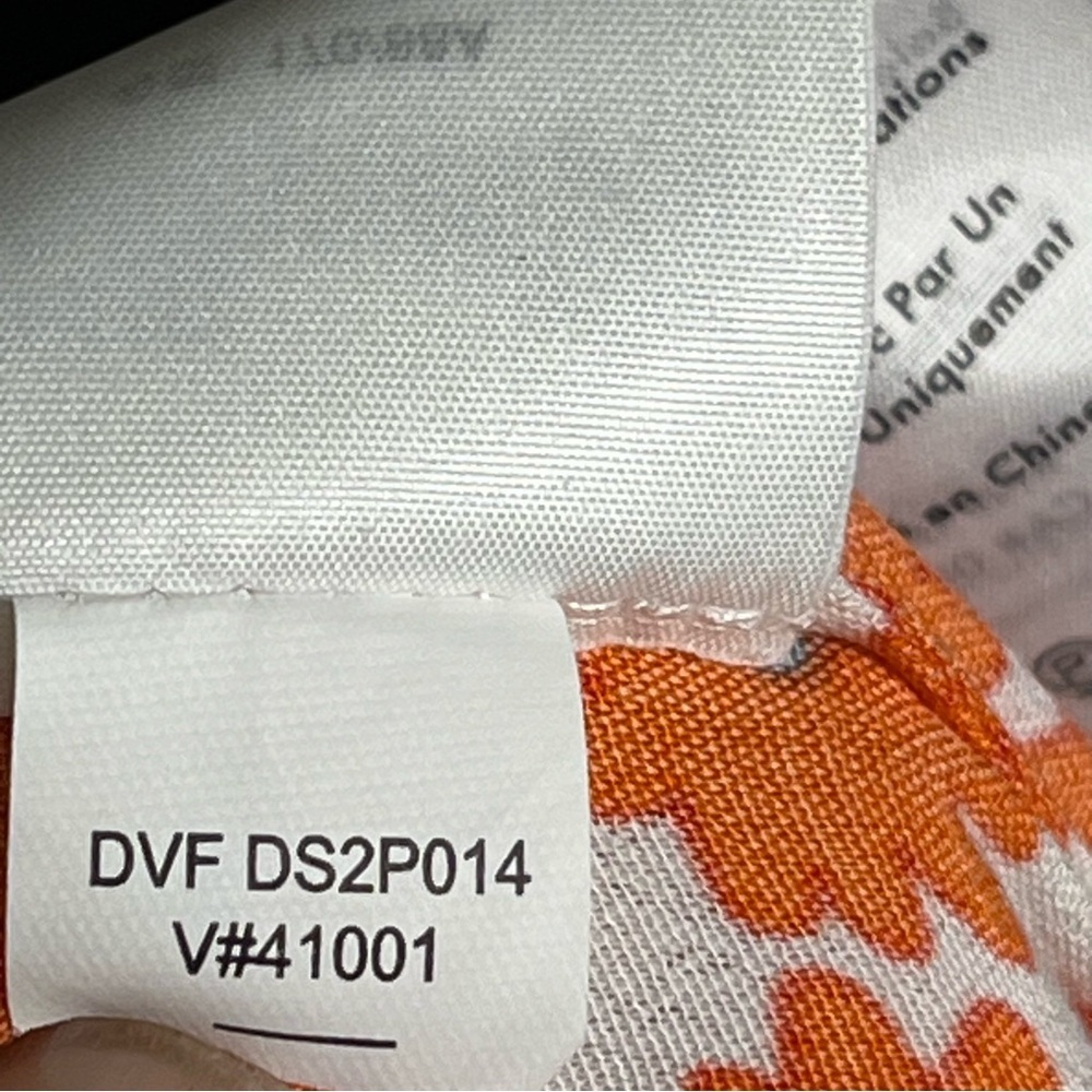 Diane Von Furstenberg Leila Daisy Dots Tiered Flutter Sleeve Midi Dress Sz. 6 - Picture 12 of 12